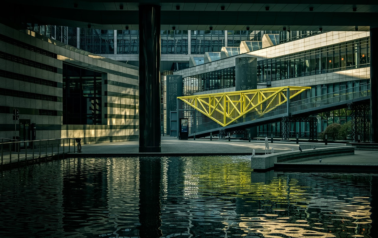 Modern commercial bank building in a city center representing national branch footprints.