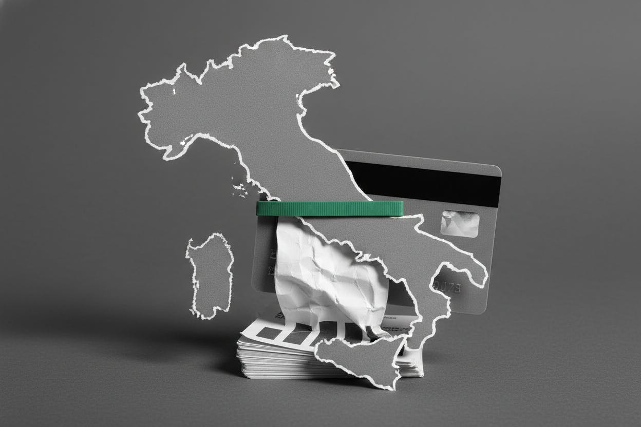 Nexi branding and Italian institutional investment concept.