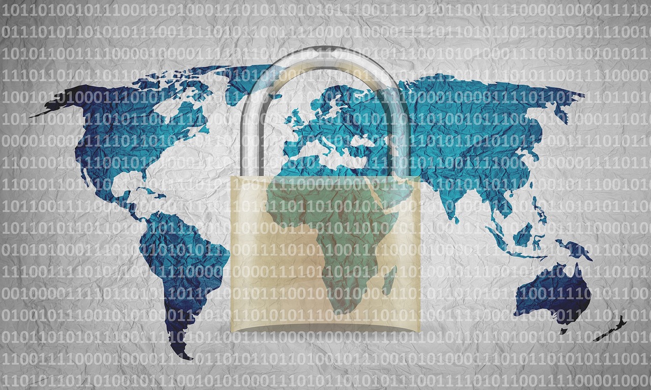 A glowing digital shield and padlock representing identity protection and data security.