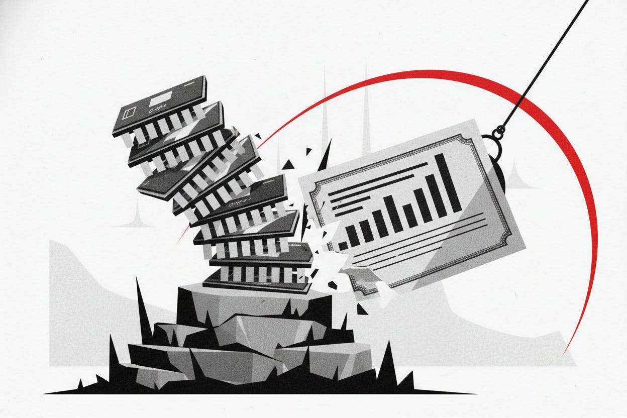 A professional infographic or chart representing the mood shift in the market where bonds lead stock performance.