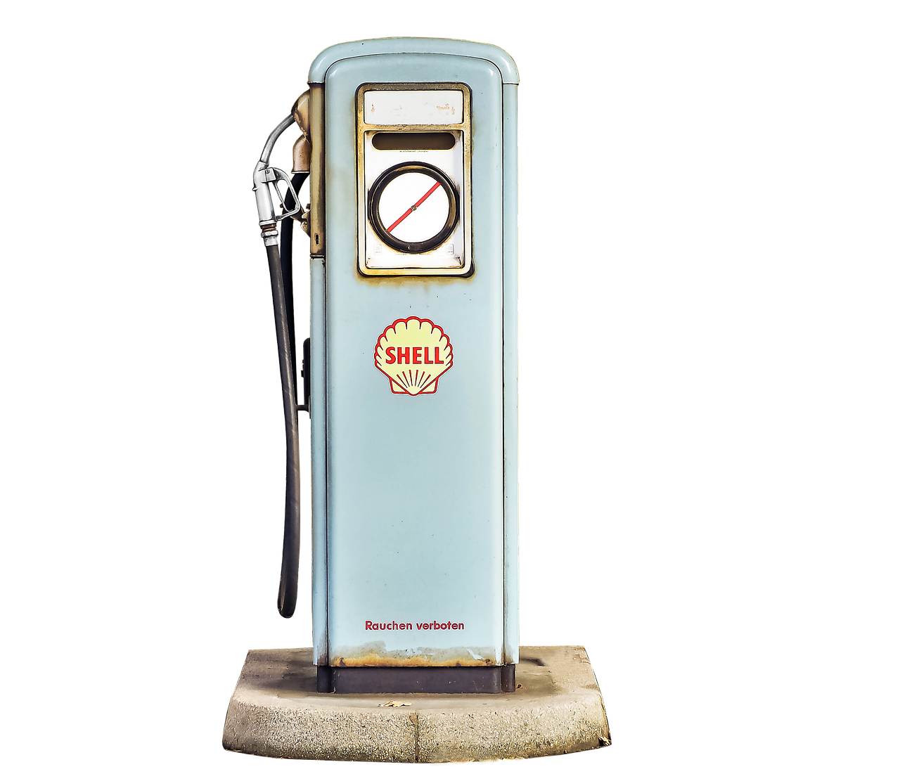 A modern gas station fuel nozzle being used for a car, representing gas reward categories.